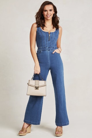 Combinaison en jean Belle - Bleu marine