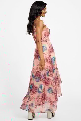 Robe volantée Mira - Rose poudré