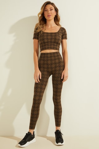 Legging taille haute Della - Marron