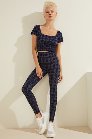 Legging taille haute Della - Bleu marine