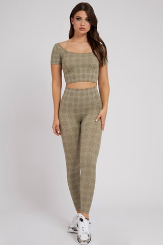 Legging taille haute Della - Kaki