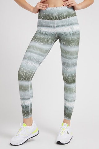 Legging taille haute Corrine - Kaki et blanc