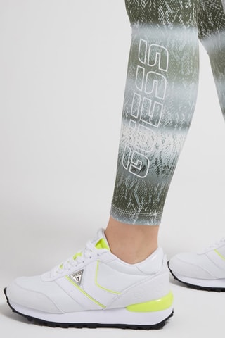 Legging taille haute Corrine - Kaki et blanc