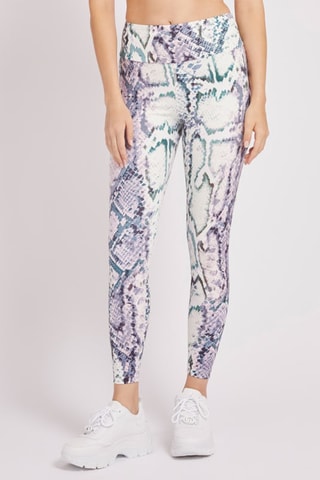 Legging taille haute Collyn - Blanc et violet