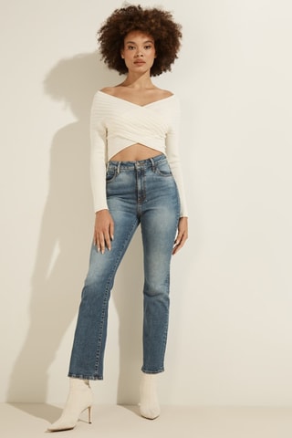 Crop top Ottoman - Blanc