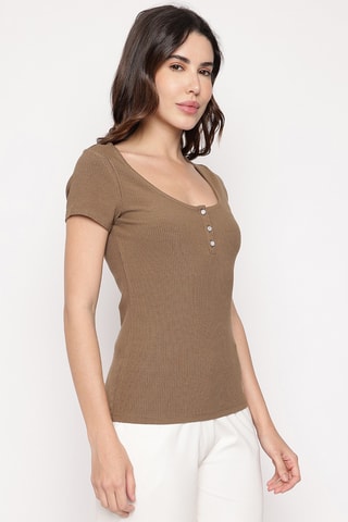 Top Karlee - Marron