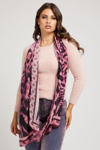 Echarpe - Rose et noir