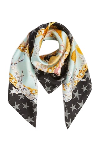 Carré en soie - Noir