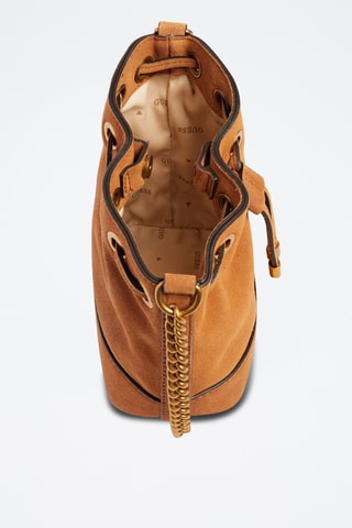 Sac bandoulière en nubuck Kaoma - Marron