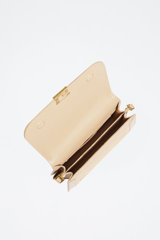 Sac bandoulière en cuir Thea - Beige