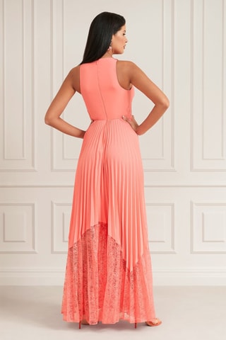 Robe plissée Jasmine - Corail