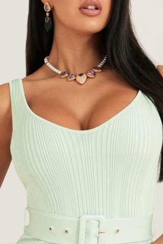 Robe droite - Vert clair