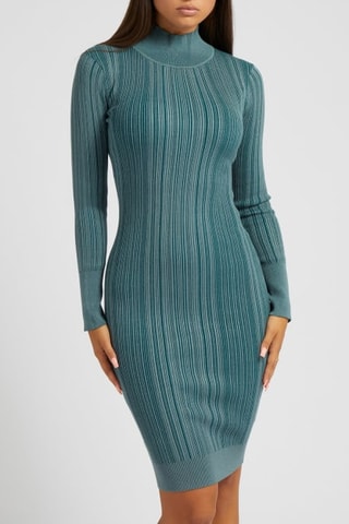 Robe fourreau - Turquoise