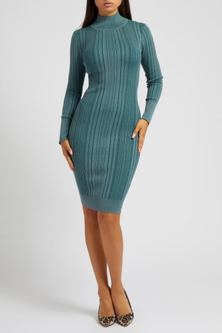 Robe fourreau - Turquoise