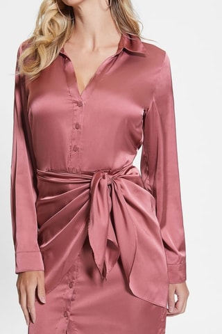 Robe trompe-l'œil - Vieux rose