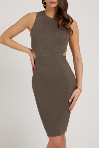 Robe fourreau - Marron