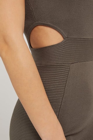 Robe fourreau - Marron