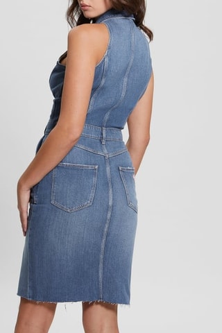 Robe chemise en jean - Bleu clair