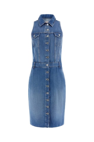 Robe chemise en jean - Bleu clair