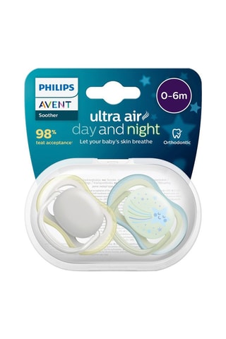 2 sucettes Day and night Ultra Air - De 0 à 6 mois