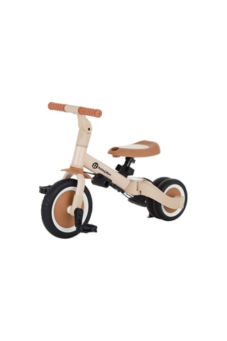 Tricycle multifonctionnel 5-en-1 Turbo - Sable - De 18 mois à 5 ans - Jusqu'à 25 kg - Hauteur selle 31 à 37 cm