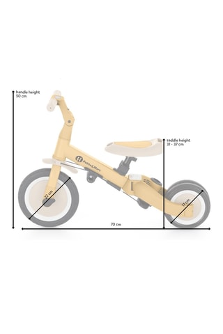 Tricycle multifonction - Jaune et écru - Dès 18 mois - Jusqu'à 25 kg