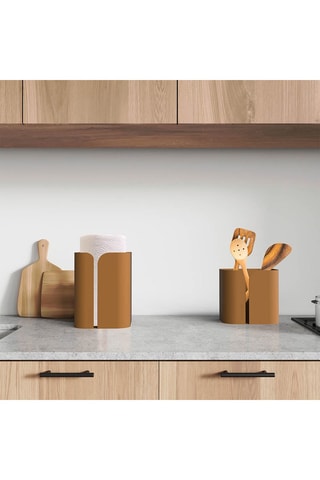 Porte rouleau essuie-tout Subtil - Camel