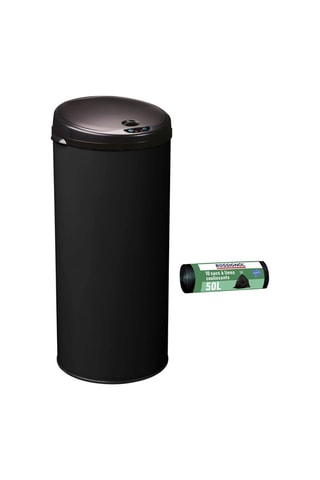 Poubelle automatique Sensitive et 10 sacs poubelle - 45 / 50 l