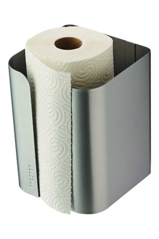 Porte rouleau essuie-tout Subtil - Gris galet