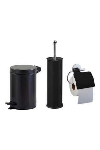 Ensemble salle de bains/toilettes avec poubelle 3L et accessoires