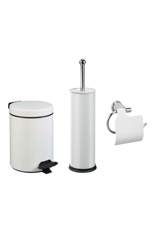 Ensemble salle de bains/toilettes avec poubelle 3L et accessoires