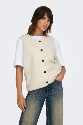 Mouwloos Vest - Beige