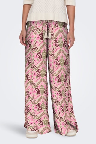 Broek - Fuchsia en Kaki