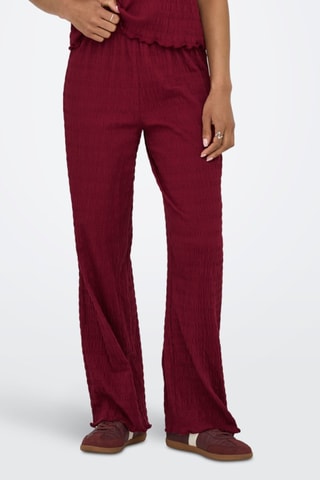 Broek Hoge Taille - Bordeauxrood