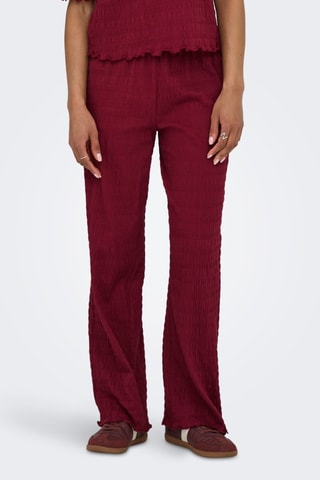 Broek Hoge Taille - Bordeauxrood