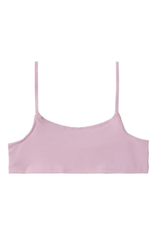 2 Sportbeha’s - Ecru en Poederroze - Name It 