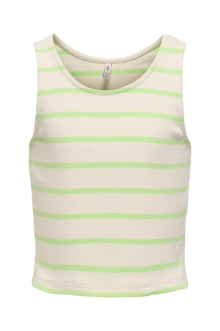 Top - Ecru en Groen - Kids Only Girl