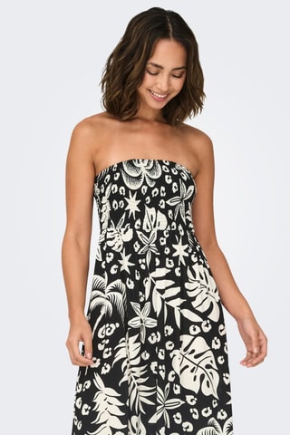 Strapless Jurk - Zwart