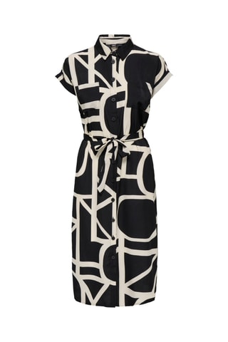 Blouse-jurk - Zwart en Wit