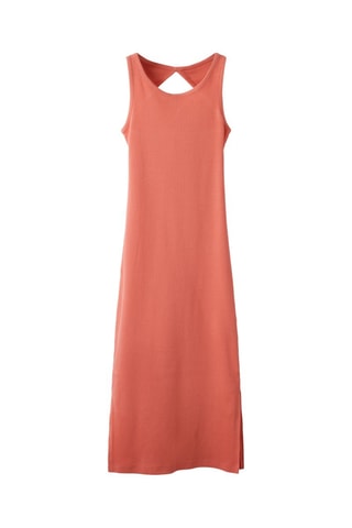 Mouwloze Biologisch Katoenen Jurk - Koraalrood - Name it