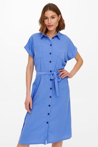 Blouse-jurk regular - Blauw