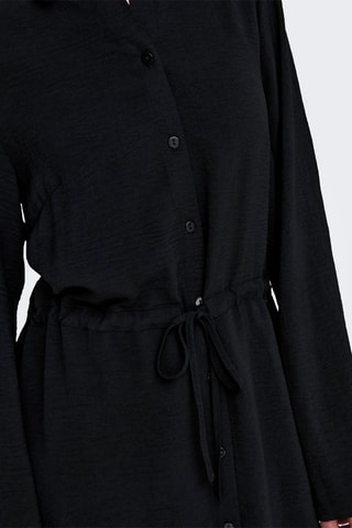 Blouse-jurk regular - Zwart