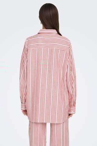 Linnen Blouse - Rood en Zwart