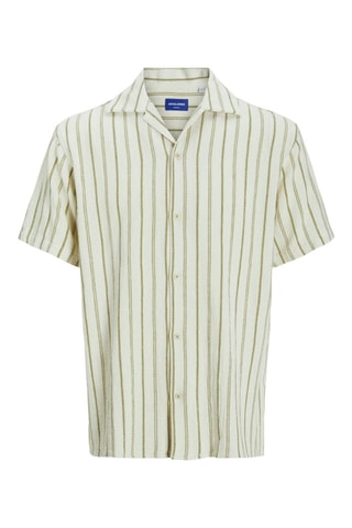 Relaxed Fit Biologisch Katoen Overhemd - Beige - Jack & Jones Junior