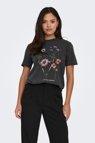 T-shirt regular en coton biologique - Noir