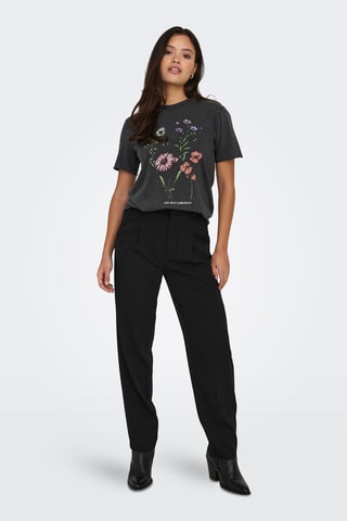 T-shirt regular en coton biologique - Noir