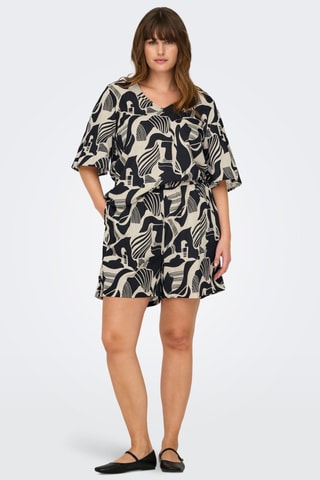 T-shirt - Zwart en Ecru