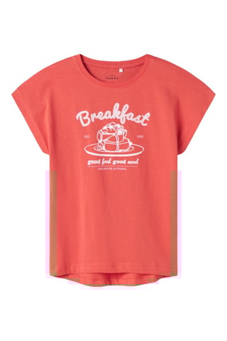 T-shirt - Koraalrood - Name It