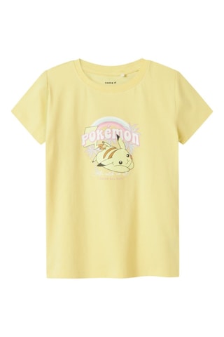 T-shirt Pikachu Pokemon - Geel - Name it