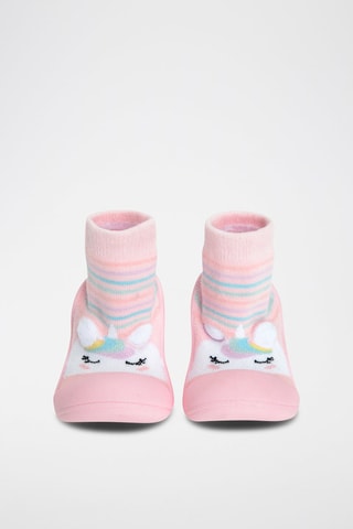 Chaussons-chaussettes - Rose